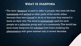 What is Diaspora [upl. by Esilec]