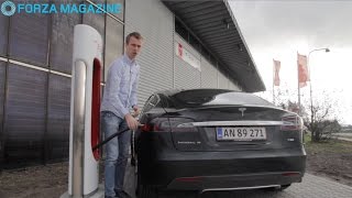 Tesla Model S supercharger [upl. by Flinn]