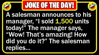 🤣 BEST JOKE OF THE DAY  A man saw an ad in the newspaper about a sales  Funny Daily Jokes [upl. by Amedeo]