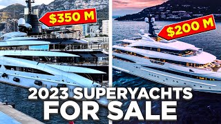 RIDICULOUS Expensive Superyachts For Sale  2023 Update [upl. by Ihcur525]