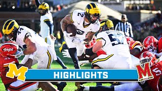 Michigan at Maryland  Highlights  Big Ten Football  Nov 18 2023 [upl. by Sumedocin]