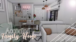 Accented Family home  2story  Roblox  Bloxburg  House Build [upl. by Lenahtan]