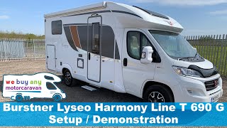 Burstner Lyseo Harmony Line T 690 G Setup  Demonstration [upl. by Eselrahc36]