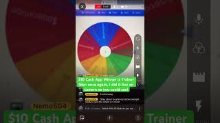 10 Cash app Giveaway winner is trainerglen Thanks for entering will be doing more soon [upl. by Raine]