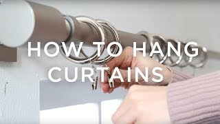 How To Hang Curtains A Guide From west elm [upl. by Cart747]