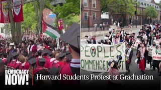 1000 Harvard Students Walk Out of Commencement to Support Classmates Barred from Graduation [upl. by Iverson]