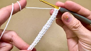 How to crochet bag strap slip stitch pattern easy for beginner สอนถักสายกระเป๋าแบบง่ายๆ [upl. by Opaline]