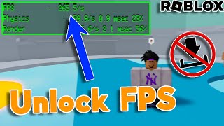 How To Unlock FPS On Roblox 2024 Working [upl. by Snapp]