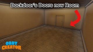 How to make a Backdoors Doors room in Obby Creator [upl. by Fish]