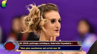 JO2018 patinage artistique Gabriella Papadakis  quotMon pire cauchemar est arrivé aux JO [upl. by Lauhsoj37]