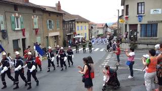 Congrès des sapeurs pompiers à Allègre HauteLoire le 15 juin 2013 [upl. by Suiradel]