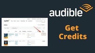 How to Get Credits on Audible Account  Audible Credits [upl. by Mcquade]