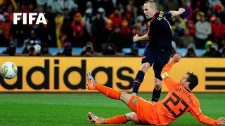 Andres Iniesta goal vs Netherlands  ALL THE ANGLES  2010 FIFA World Cup [upl. by Thelma]