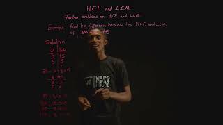 JSS1  Mathematics  HCF and LCM  Further problems on HCF and LCM  1 [upl. by Shyamal210]