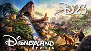 DISNEYLAND PARIS DÉVOILE UN LAND ROI LION 🦁 [upl. by Coraline487]