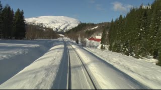 956 Hours Train Journey to the Norwegian Arctic Circle WINTER 1080HD SlowTV [upl. by Way541]