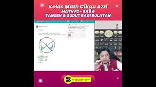 Matematik Tingkatan 3  Bab 6  Tangen amp Sudut bagi Bulatan [upl. by Anyad]