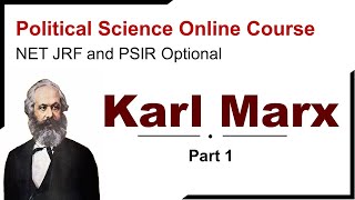 Karl Marx  Biography in Hindi for NTA NET JRF and UPSC Political Science Optional [upl. by Tanhya]