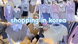 shopping in korea vlog 🇰🇷 spring fashion haul 🎀 gotomall underground shopping center [upl. by Gusty]