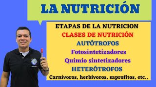 LA NUTRICION AUTOTROFOS Y HETREROTROFOS FOTOSINTETIZADORES Y QUIMIOSINTETIZADORES Y MUCHO MAS [upl. by Dong]