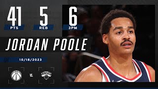 Jordan Poole ERUPTS for 41 PTS in 3 quarters 😮  NBA on ESPN [upl. by Karalynn]