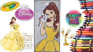 Belle Disney Princess Coloring Beauty And The Beast Coloring Page [upl. by Osbourne]