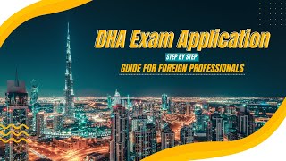 DHA Exam Application  Step by step guide for Foreign Professionals [upl. by Ecirtal]