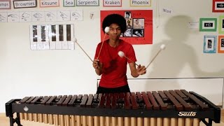 Super Mario Bros on Marimba with 4 Mallets by Aaron Grooves [upl. by Yenolem52]