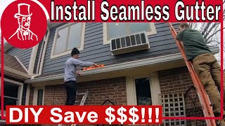 How to Install a Seamless Gutter [upl. by Feune]