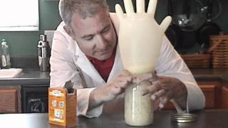 science experiment baking soda in glove [upl. by Devland]