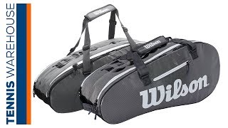 Wilson Super Tour 2 Large 9 Pack amp Small 6 Pack Tennis Bag [upl. by Ymac]