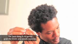 Howto How I Detangle Dry Natural Hair 4c [upl. by Ylahtan]