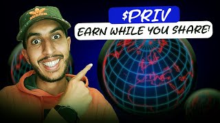 EARN WHILE YOU SHARE 🔥 PRIV 🔥 BLOCKCHAINBASED SOCIAL NETWORK [upl. by Paluas121]