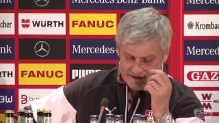 Interviews und Pressekonferenz nach StuttgartSieg [upl. by Erret340]