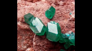 DIOPTASE  Dem Rep Congo Katanga Kambove Tantara Mine blackorion666 [upl. by Cofsky661]