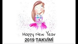 2019 Takvimi  Resmi Tatil Günleri Ne zaman [upl. by Docilla423]