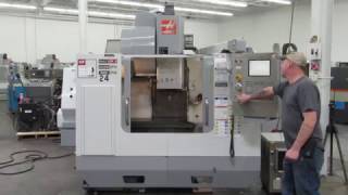 Haas VF2 30000 RPM CNC Vertical Machining Center with 4th Axis Drive [upl. by Gnouhc]