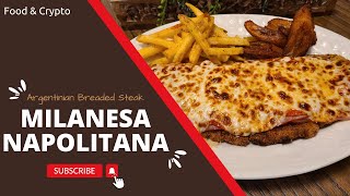 Milanesa Napolitana  Argentinian Breaded Steak [upl. by Ebbarta]