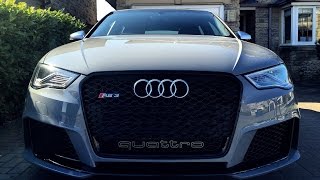 Audi RS3 8V Sound Milltek RS Sportabgasanlage  Downshifts Acceleration [upl. by Kant]