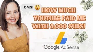 MY FIRST YOUTUBE PAYCHECK 💸  HOW MUCH DO SMALL YOUTUBERS MAKE 👀 [upl. by Brien]