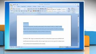 How to Double Space Lines in Microsoft® Word 2007 [upl. by Etneciv958]