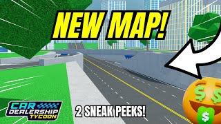 🔥NEW MAP LEAKS Car Dealership Tycoon cardealershiptycoon roblox [upl. by Airekal395]