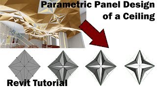 Revit Tutorial  Panel Design of a Parametric Ceiling [upl. by Tisbee448]