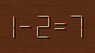 Move only 1 stick to make equation correct Matchstick puzzle ✔ [upl. by Marquis401]