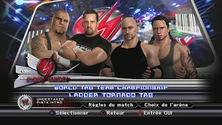 WWE SMACKDOWN VS RAW 2009 ECW ORIGINALS VS THE MONSTER amp PROTOTYPE LADDER TORNADO TAG PS3 [upl. by Yrrag]