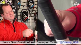 How To Add an Overgrip to Your Tennis Racquet by Dunlop Tennis [upl. by Toffey]