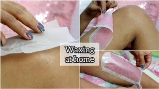 How to use Veet Wax Strips  Waxing at Home Step by Step [upl. by Anilrahc635]