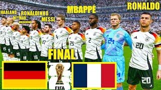 Maradona Messi Mabppé Neymar Ronaldo Haaland Ronaldinho Deutschland x Frankreich LIVEWELTFINALE [upl. by Bibi]