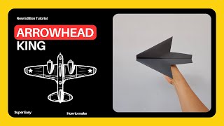 How to make a arrowhead paper airplane [upl. by Josselyn511]