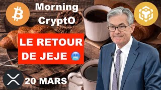 🚨 20 MARS 2024☀️☕️🥐 LE RETOUR DE JEROME POWELL FED 🇺🇸 LE MONDE TREMBLE 🥶 OPPORTUNITES EXPLOSENT 👀 [upl. by Aidin]